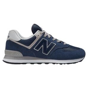 New Balance 574, Mens 8.5, Navy and White